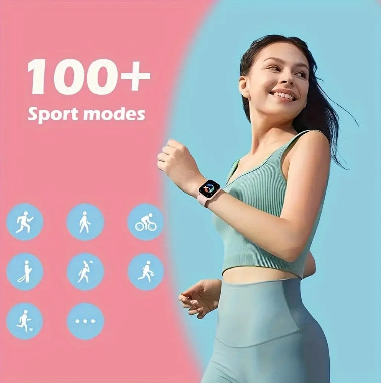 ZL54CJ Square Smartwatch Women BT Call Heart Rate Sport Mode