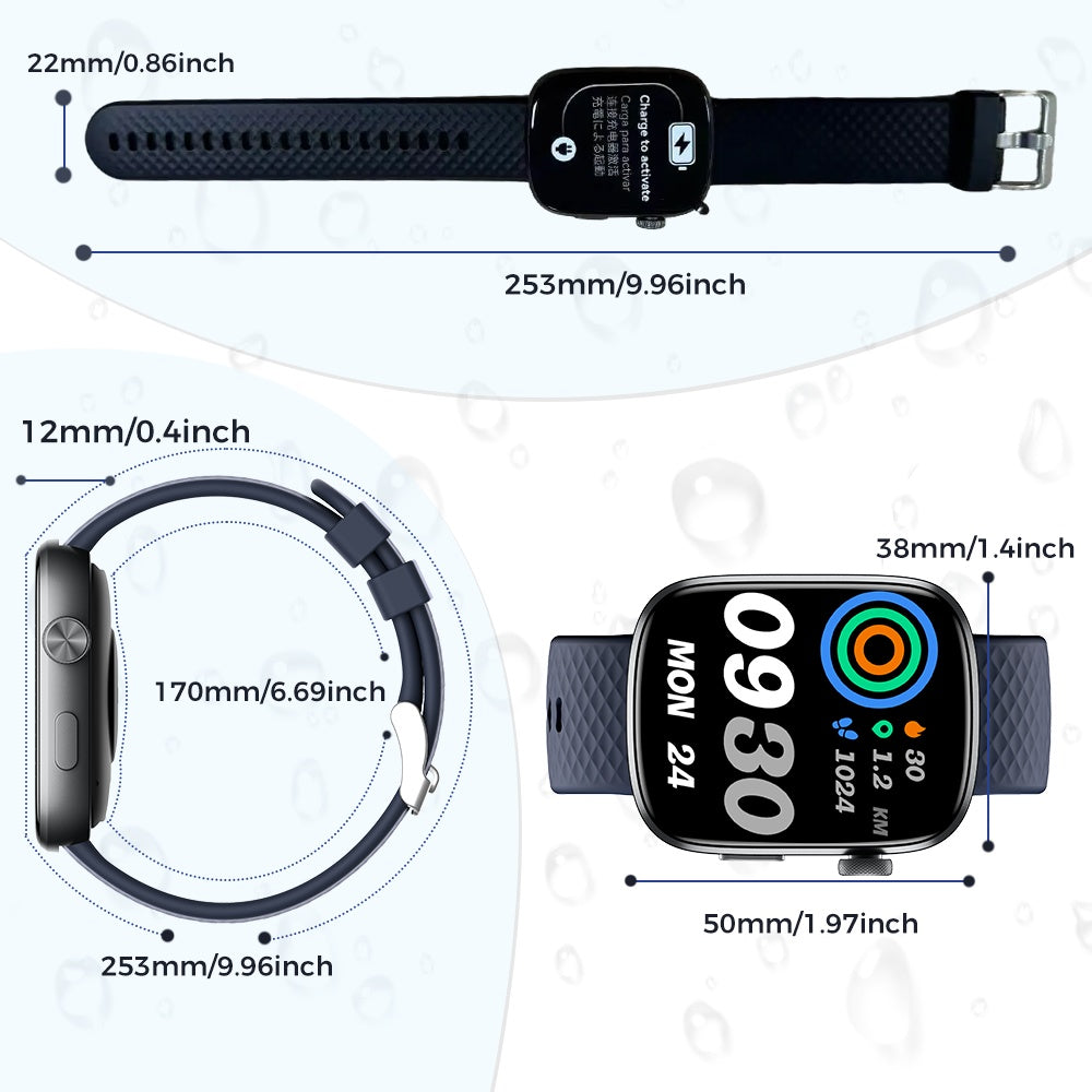 Smartwatch Fitness Tracker With Multiple Exercise Modes