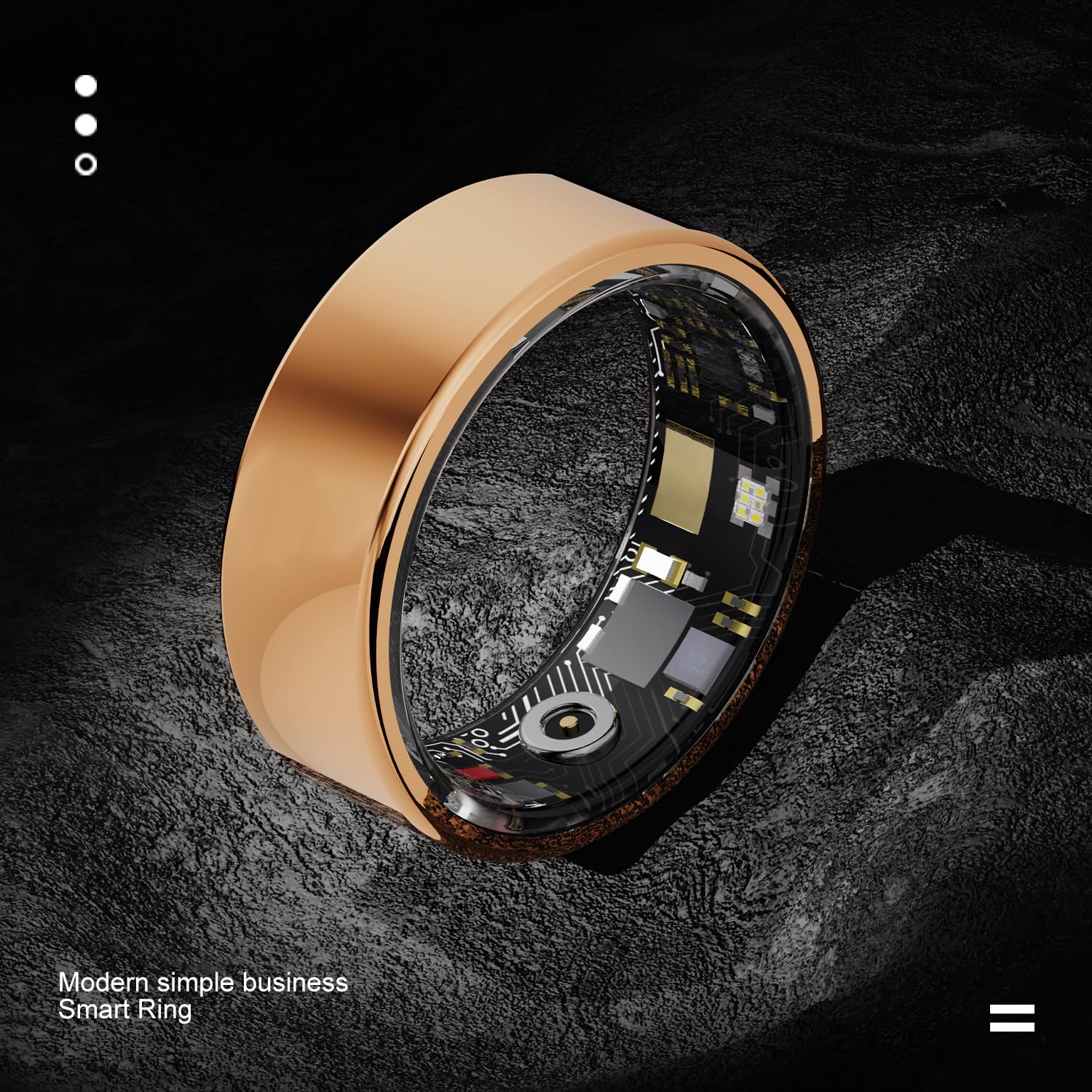 Smart Ring Health Tracker - Fitness Sleep Heart Rate Blood Oxygen Tracker