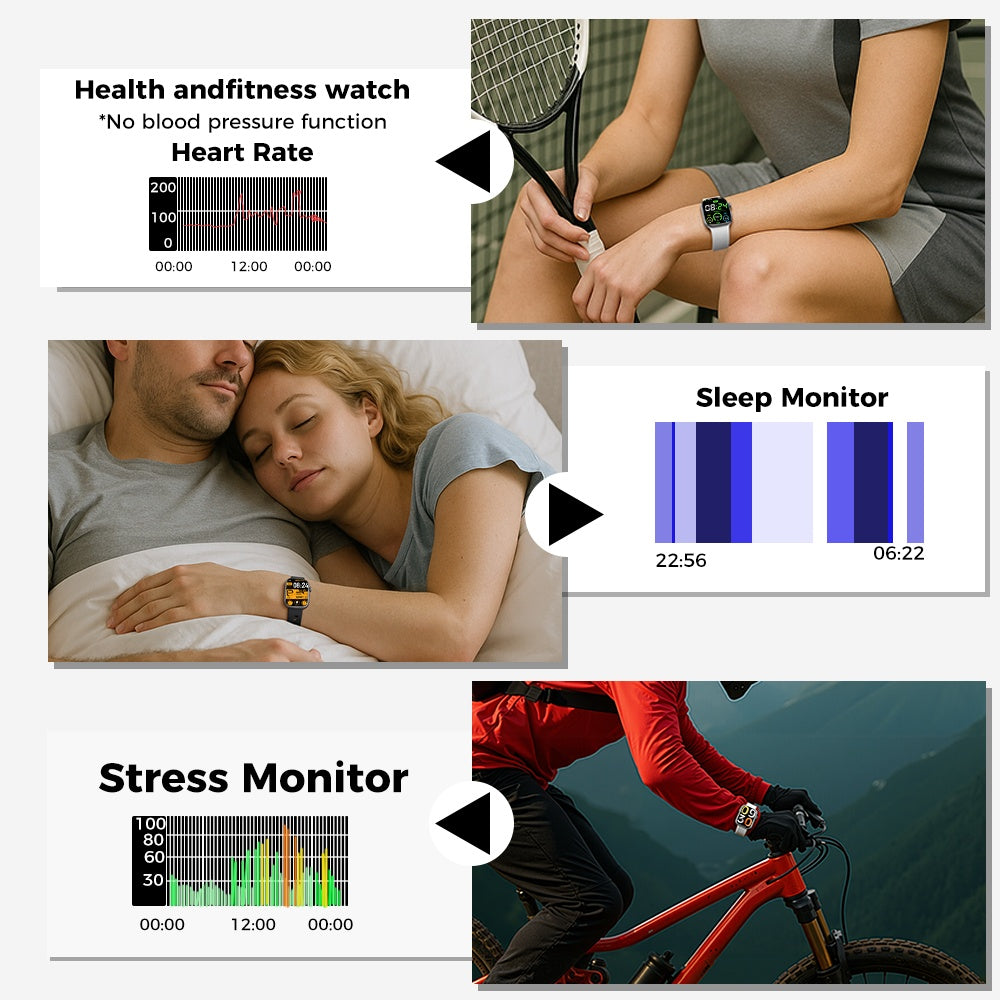 Smartwatch Fitness Tracker With Multiple Exercise Modes